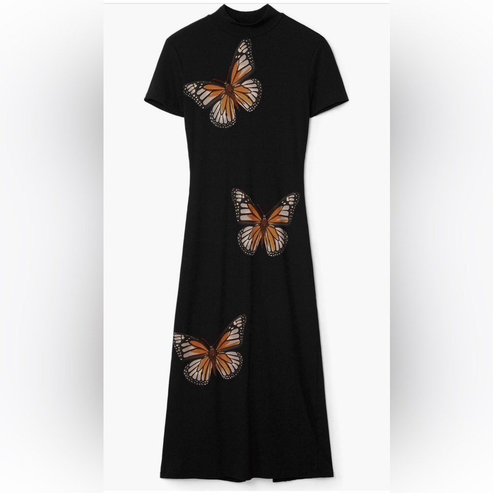 🦋 Desigual Virginia Mock Neck rib dress 🦋